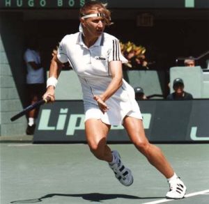 Steffi Graf had enough speed to be a European Champion in the 1,500. instead she was the number 1 tennis player in the world for 377 weeks.